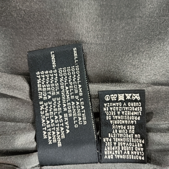 RALPH LAUREN METALLIC GENUINE ITALIAN LEATHER MINI SKIRT SIZE 6-8 (US 2) - Picture 5 of 8